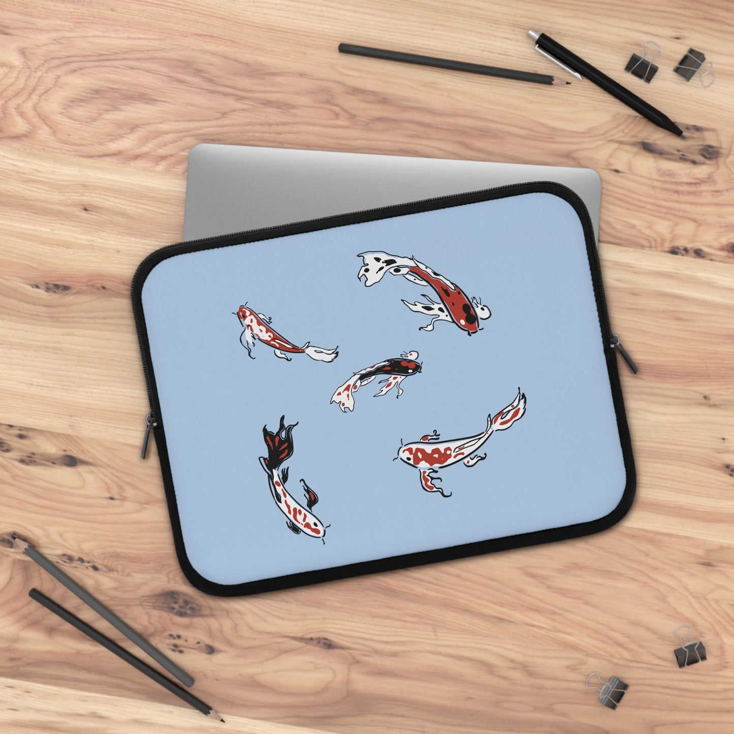 Koi Flow | Artistic Koi Fish Laptop Sleeve