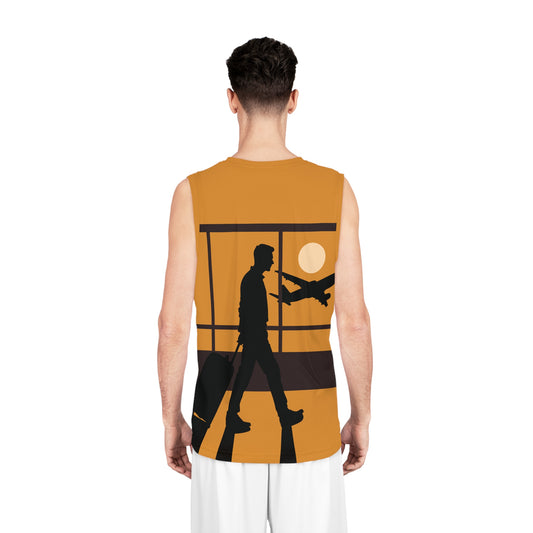 Airport Traveler Basketball Jersey | Jetsetter Vibes | Bold All-Over Travel Print