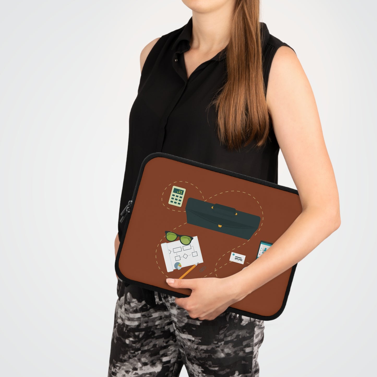 Smart Business Flow | Modern Business Organization Laptop Sleeve