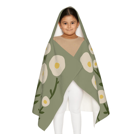 Sunny Egg Bloom Hooded Towel | Fun & Minimalist for Kids