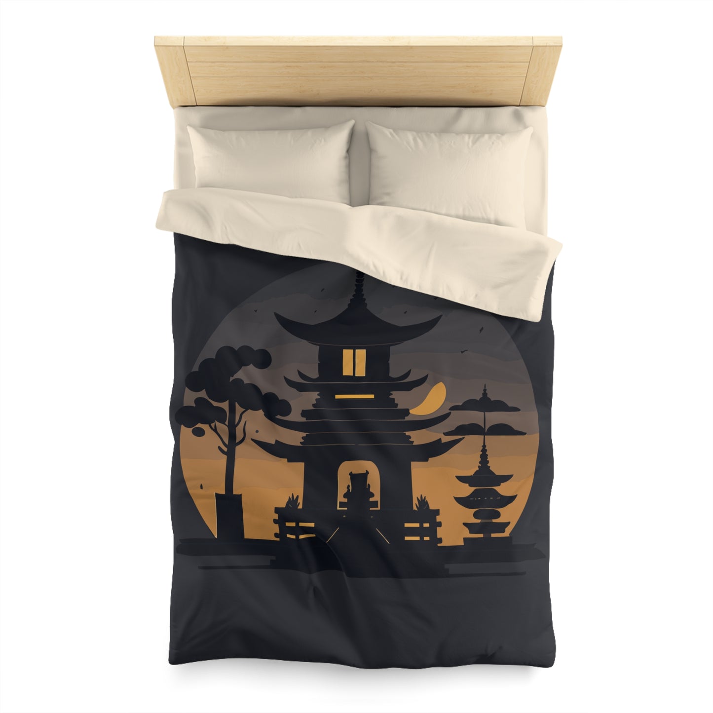 “Tibetan Light” Duvet Cover | A Sanctuary of Calm and Sleep
