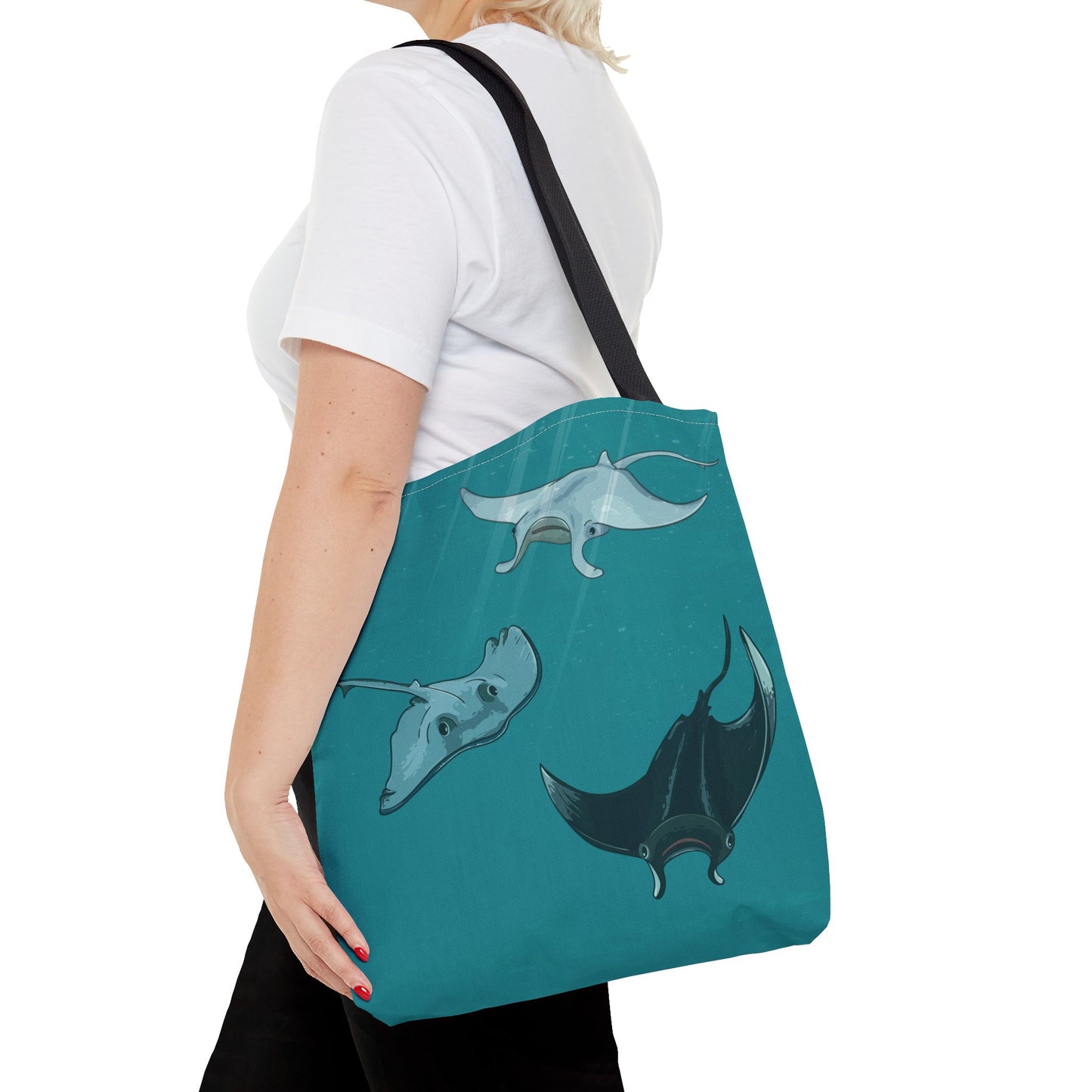 Ocean Stingray | Artistic Tote Bag Inspired by the Freedom of the Deep Blue Sea