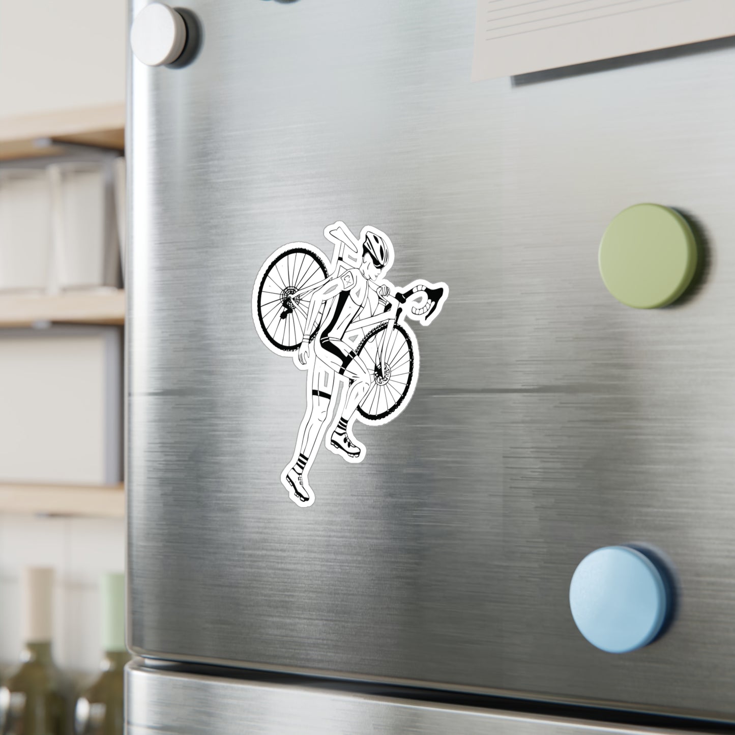 Cyclist Vinyl Sticker | A Ride to Freedom
