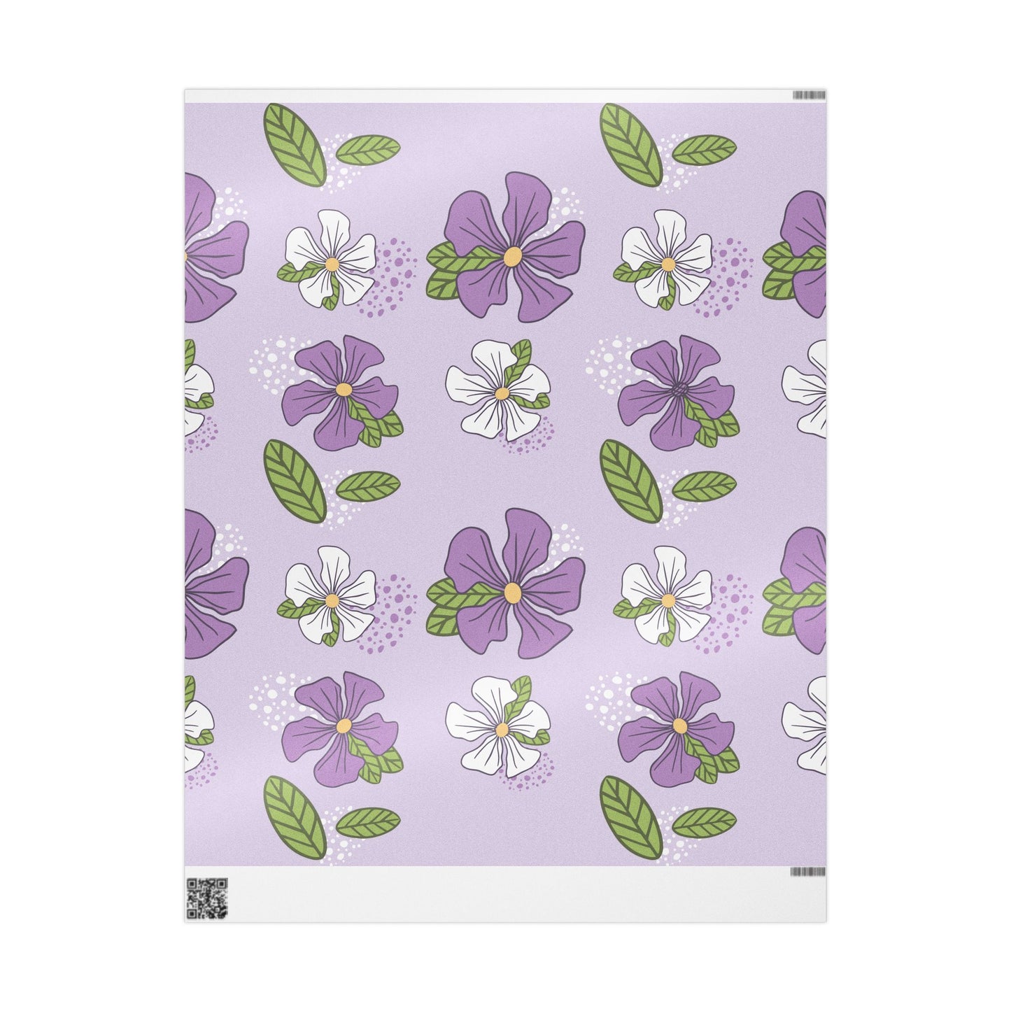 Purple Blossom Elegance | Premium Floral Wrapping Paper