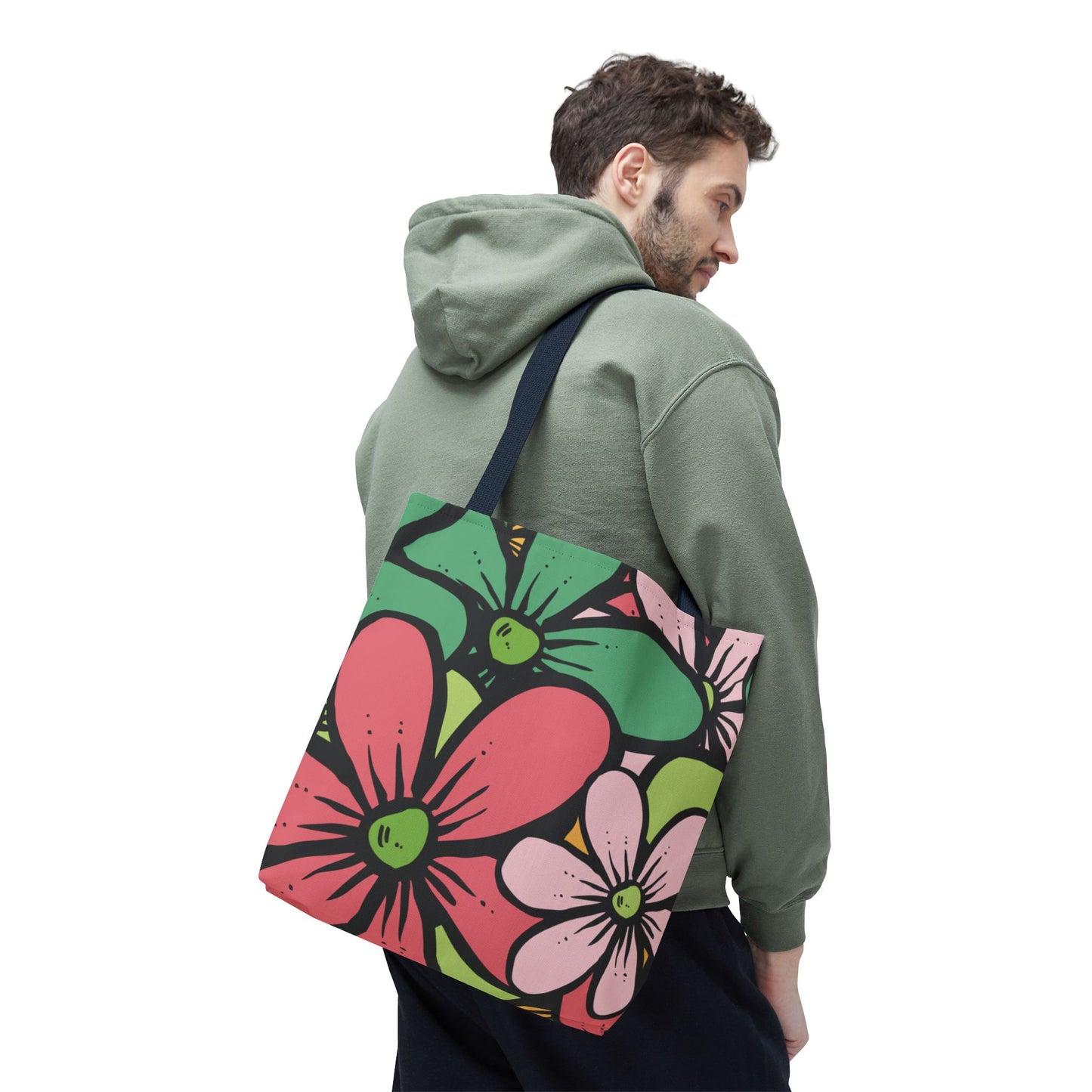 Colorful Floral Tote Bag | Bright, Playful & Stylish | Perfect for Everyday & Travel