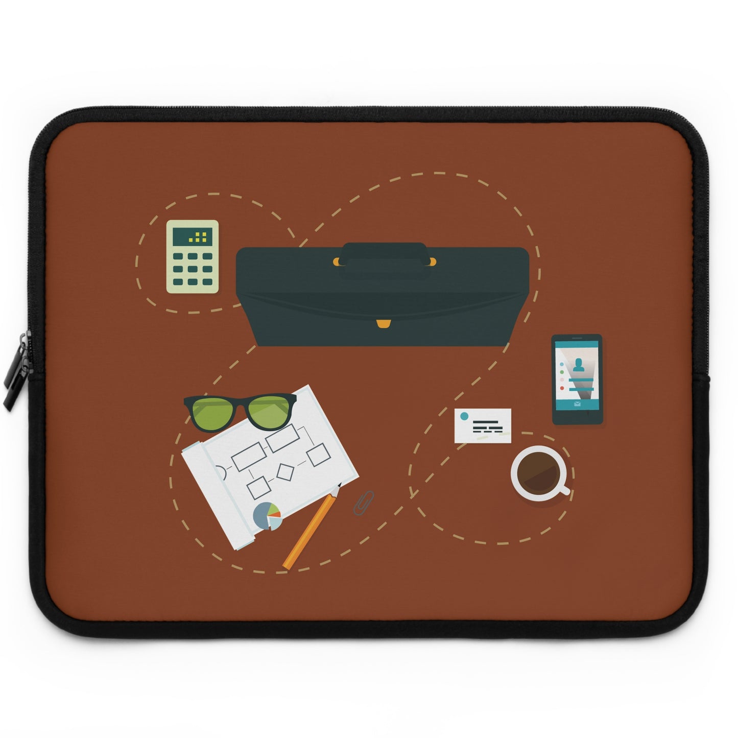 Smart Business Flow | Modern Business Organization Laptop Sleeve