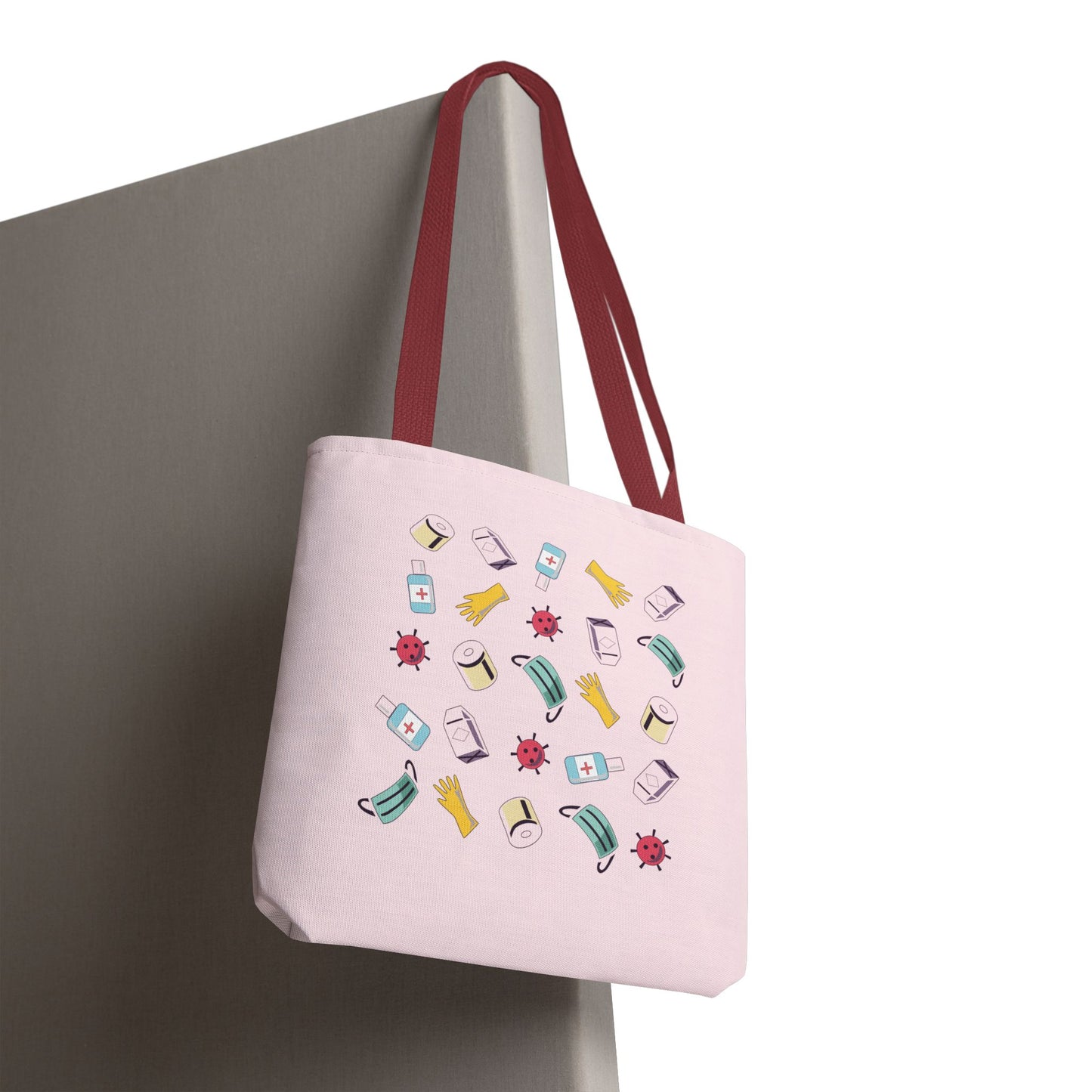 Covid Plan Concept | Artistic Tote Bag with Modern Pandemic-Inspired Design