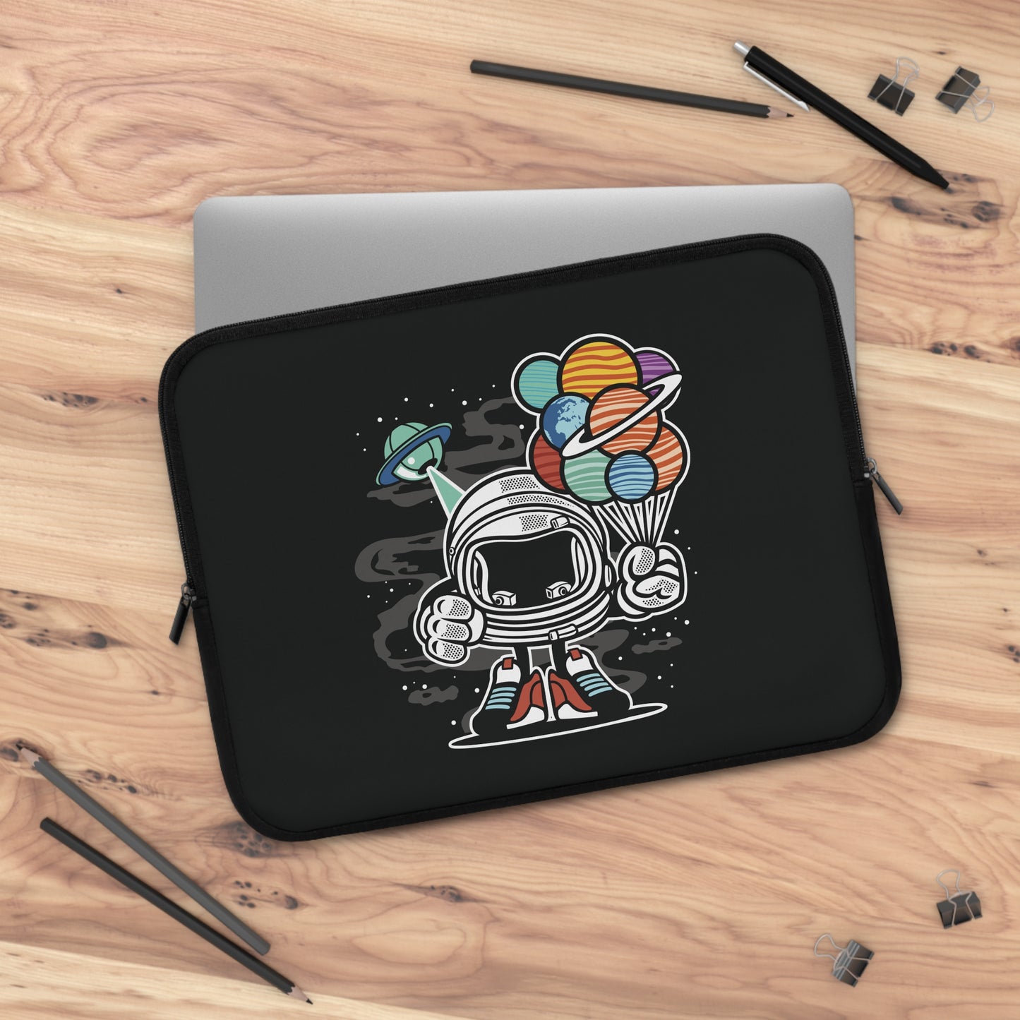 Alien Robot Vibes | Cartoon Alien Robot Laptop Sleeve