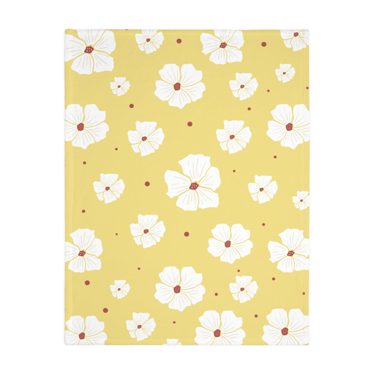 Luxury Bloom Velveteen Blanket | Double-Sided Floral Elegance