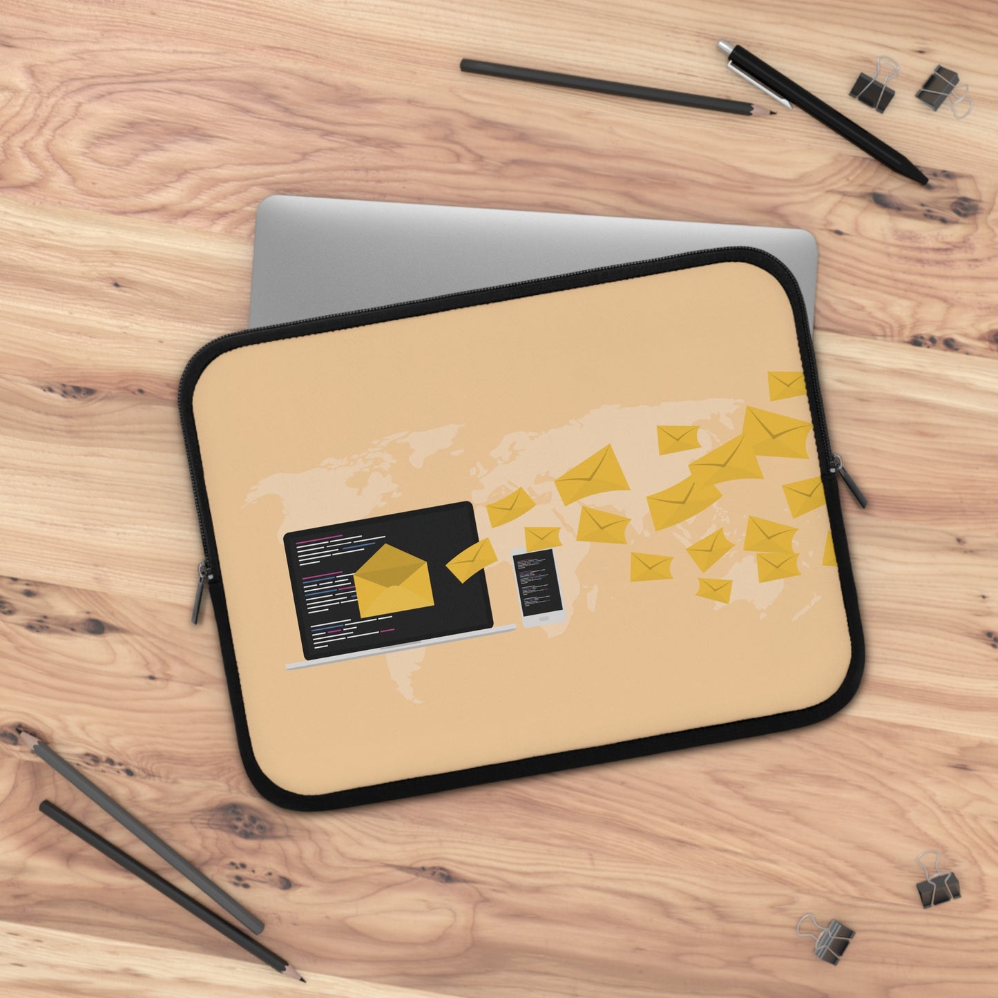 Inbox Billboard Vibes | Fun Laptop Sleeve for Digital & Creative Minds