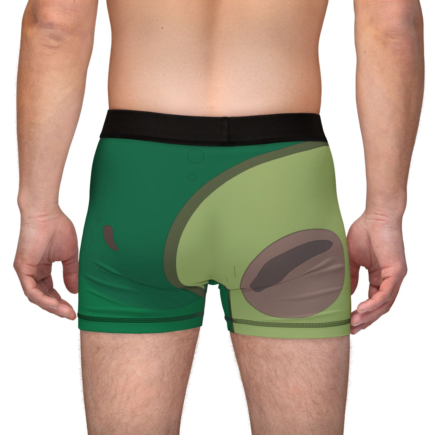 Avocado Slice Vibes | Fun & Playful Men’s Boxer Shorts with Avocado Slice Print