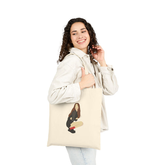 Artistic Girl Posing | Cotton Canvas Tote Bag