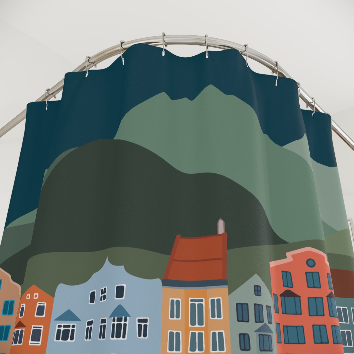 Travel Mood On | Artistic Shower Curtain Inspired by Travel Journeys