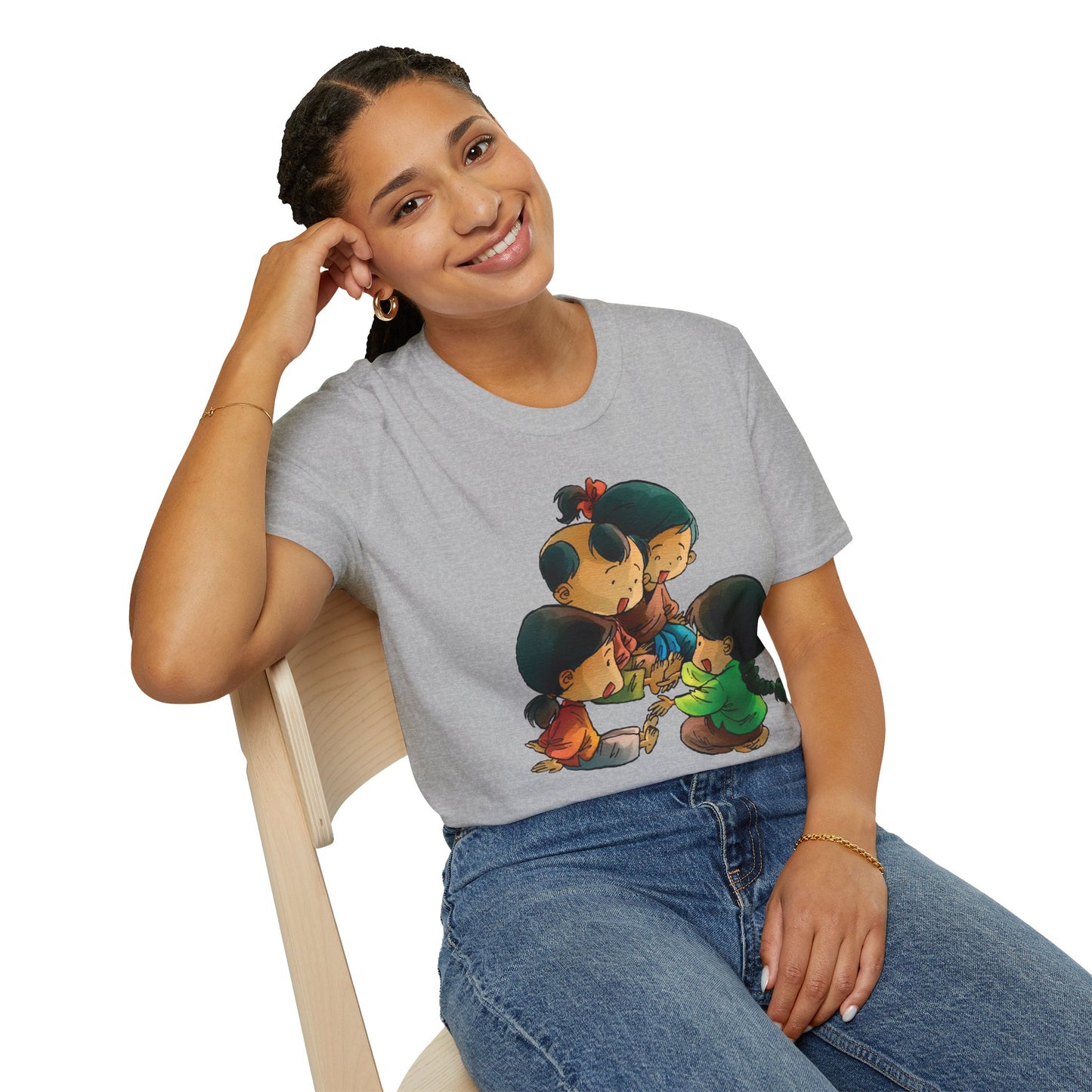 Unisex Softstyle Tee | "Na Nu Na Nong" | Vietnamese Childhood Game Shirt