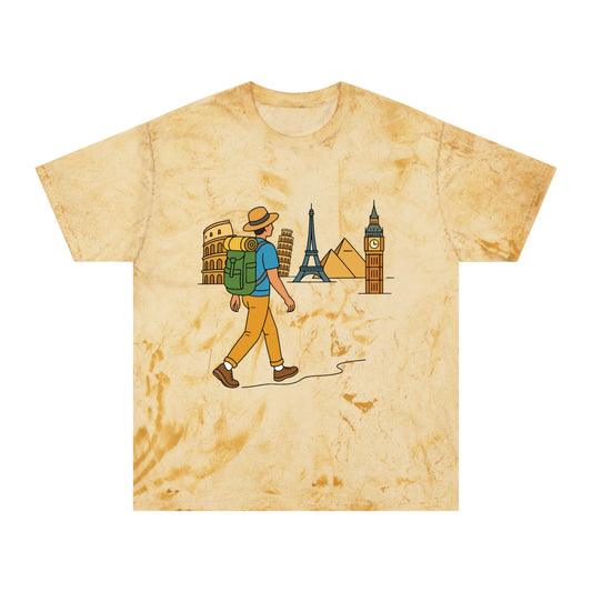 Color Blast Travel Tee – World Landmark Edition