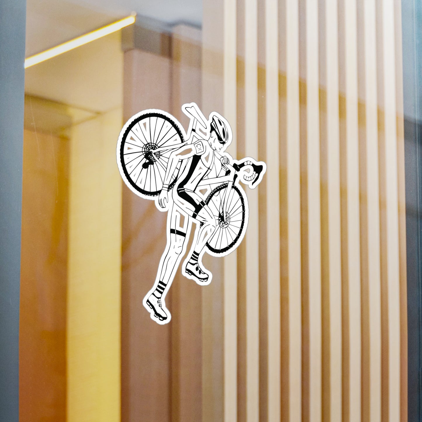 Cyclist Vinyl Sticker | A Ride to Freedom