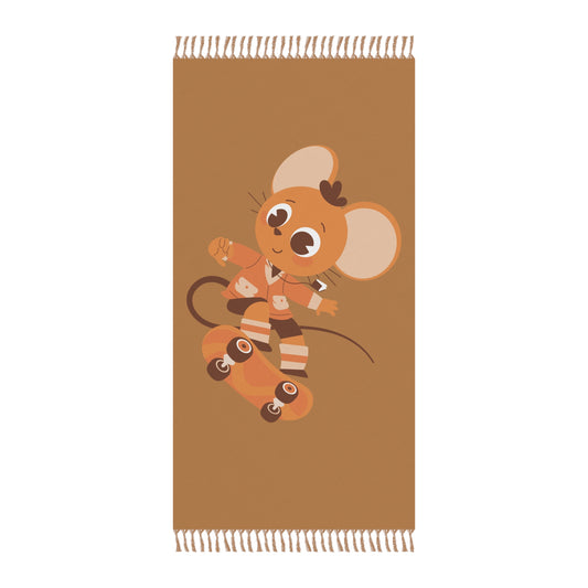 “Skate Mouse” Boho Beach Cloth | Bold, Playful & Free-Spirited