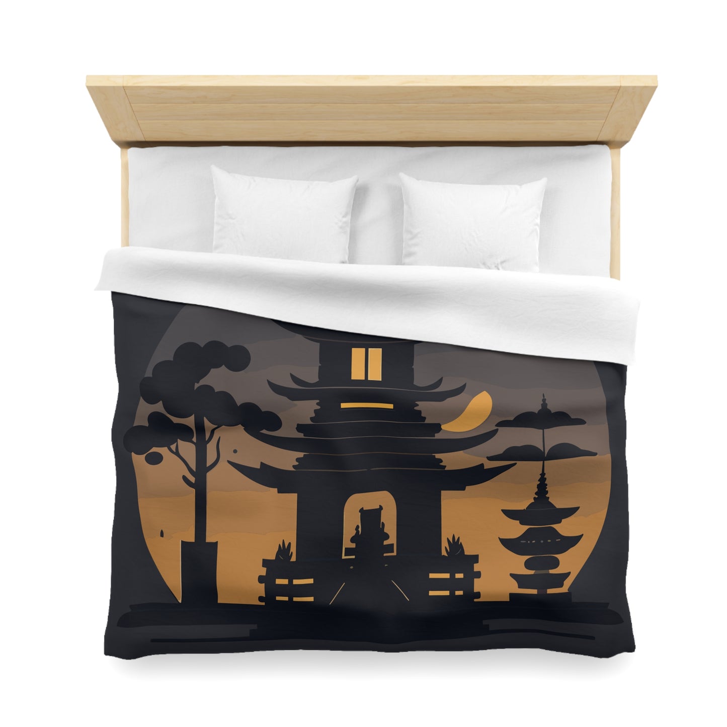 “Tibetan Light” Duvet Cover | A Sanctuary of Calm and Sleep