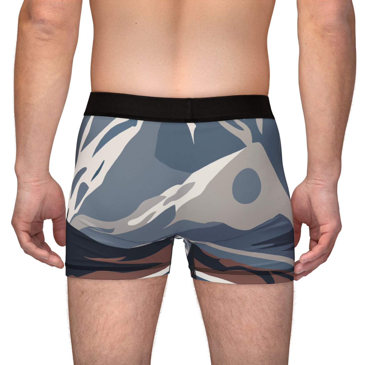 “Sleep Under the Mountains” Men’s Boxer | Where Nature Meets Comfort