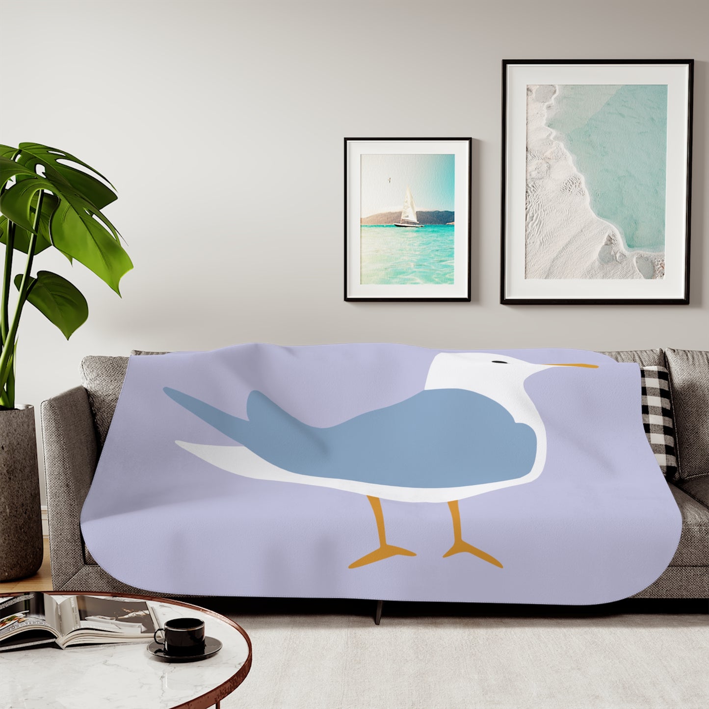 Sherpa Blanket | Moorhen Bird | Softness and Elegance