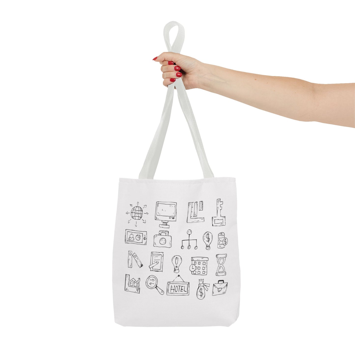 Finance Flow Tote Bag | Modern Financial & Banking Icon Tote