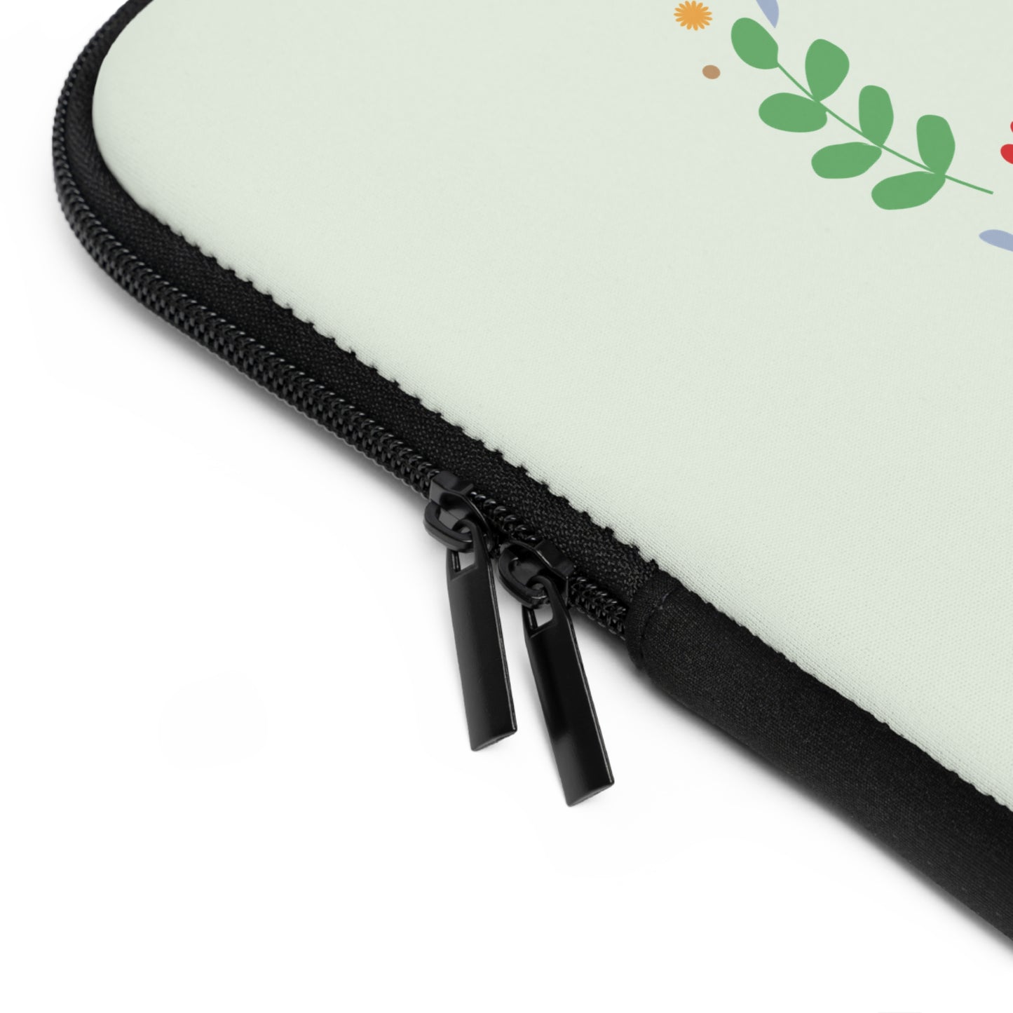 Floral Frame Delight | Elegant Decorative Flower Laptop Sleeve