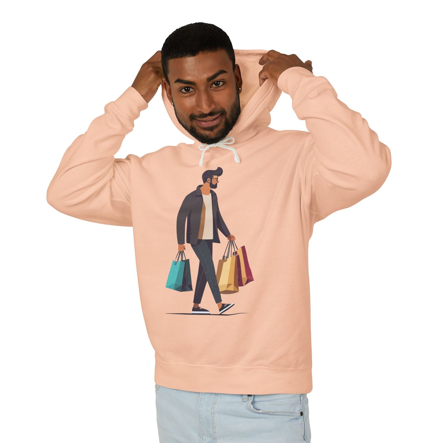 “Shopping Mood” Hoodie | Minimal, Fun & Urban