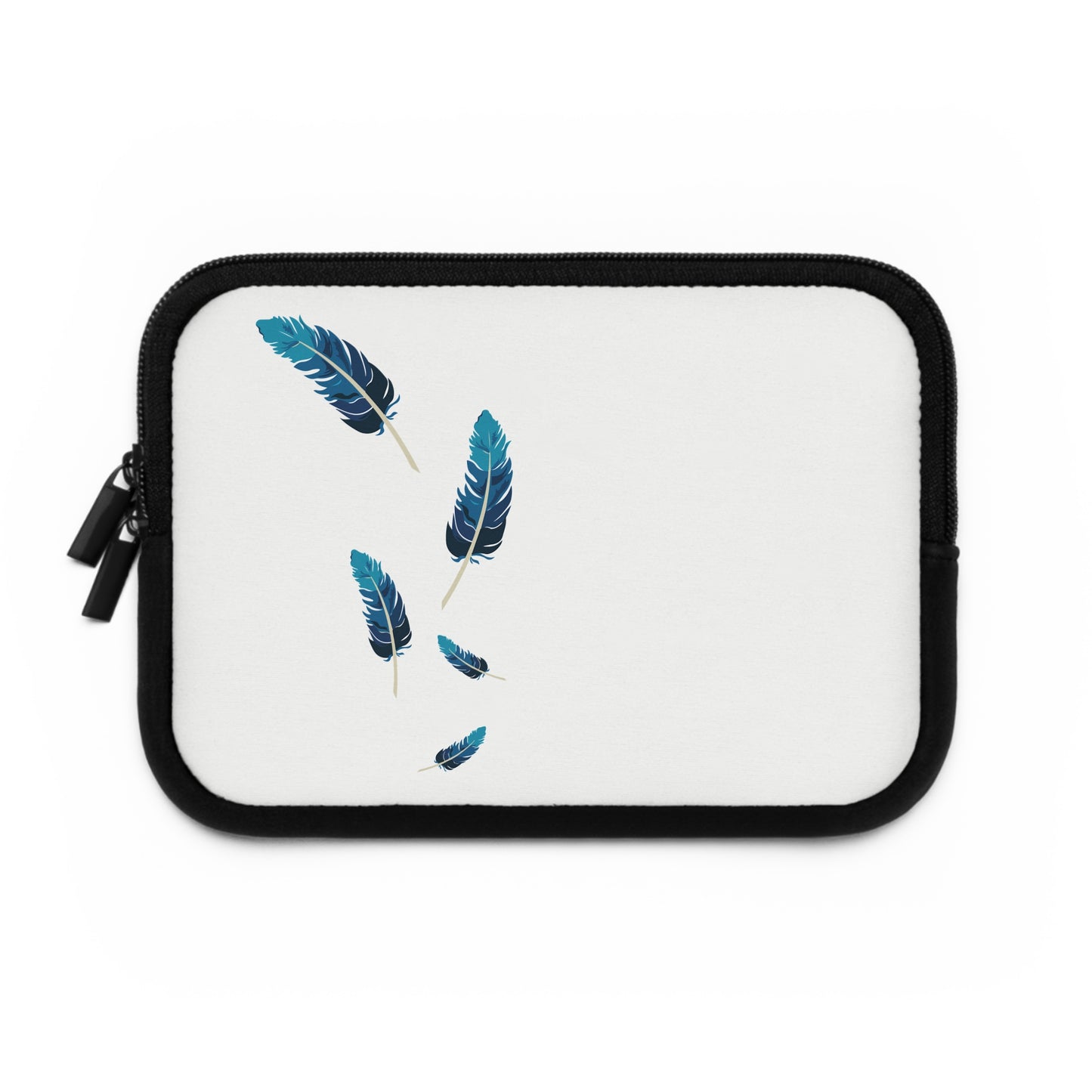 Falling Feather Mood | Artistic Feather Design Laptop Sleeve with Soft Aesthetic