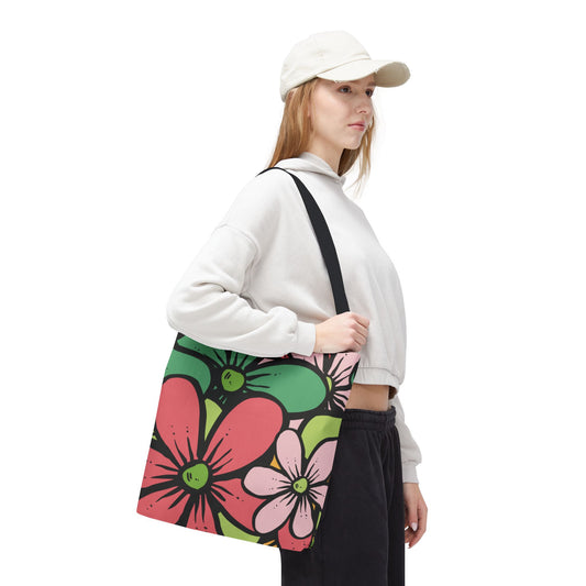 Colorful Floral Tote Bag | Bright, Playful & Stylish | Perfect for Everyday & Travel