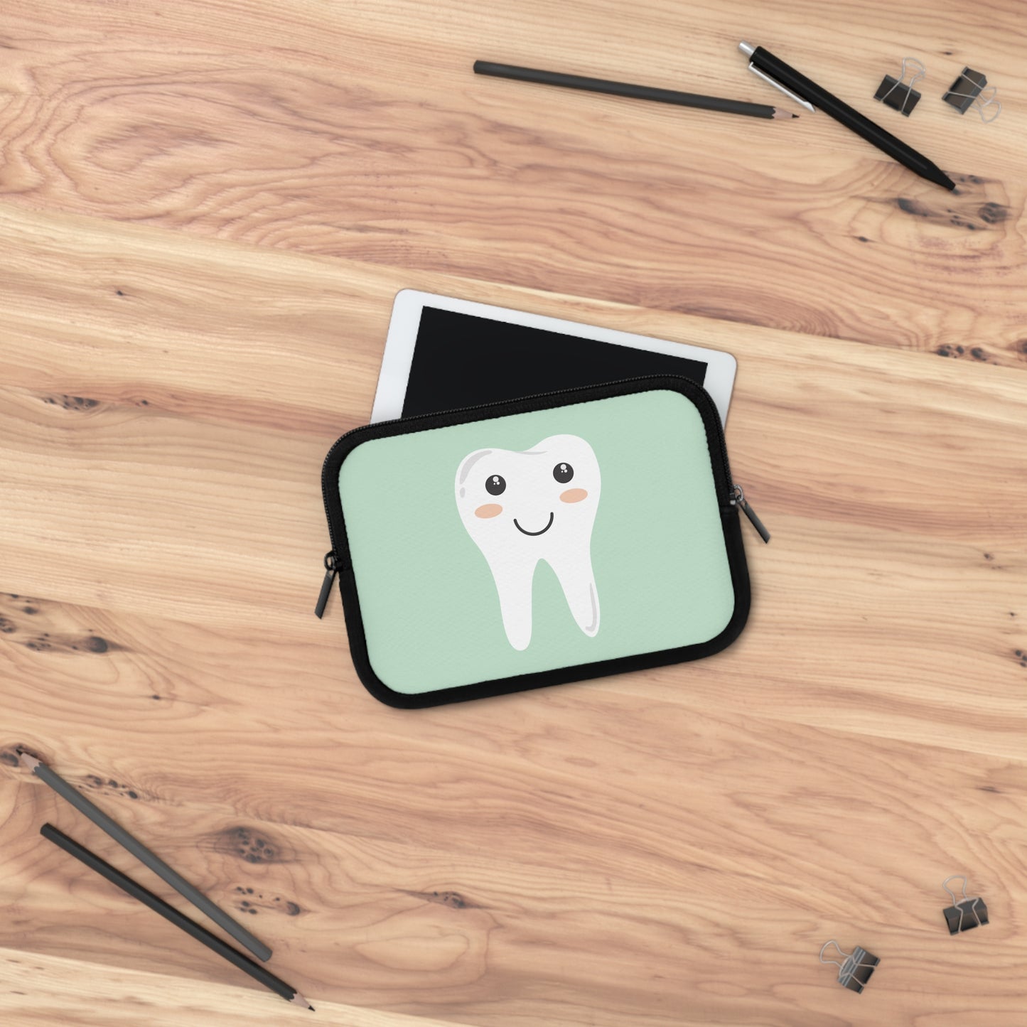 Cute Cartoon Tooth | Fun Laptop Sleeve for Creative Minds & Positive Smiles