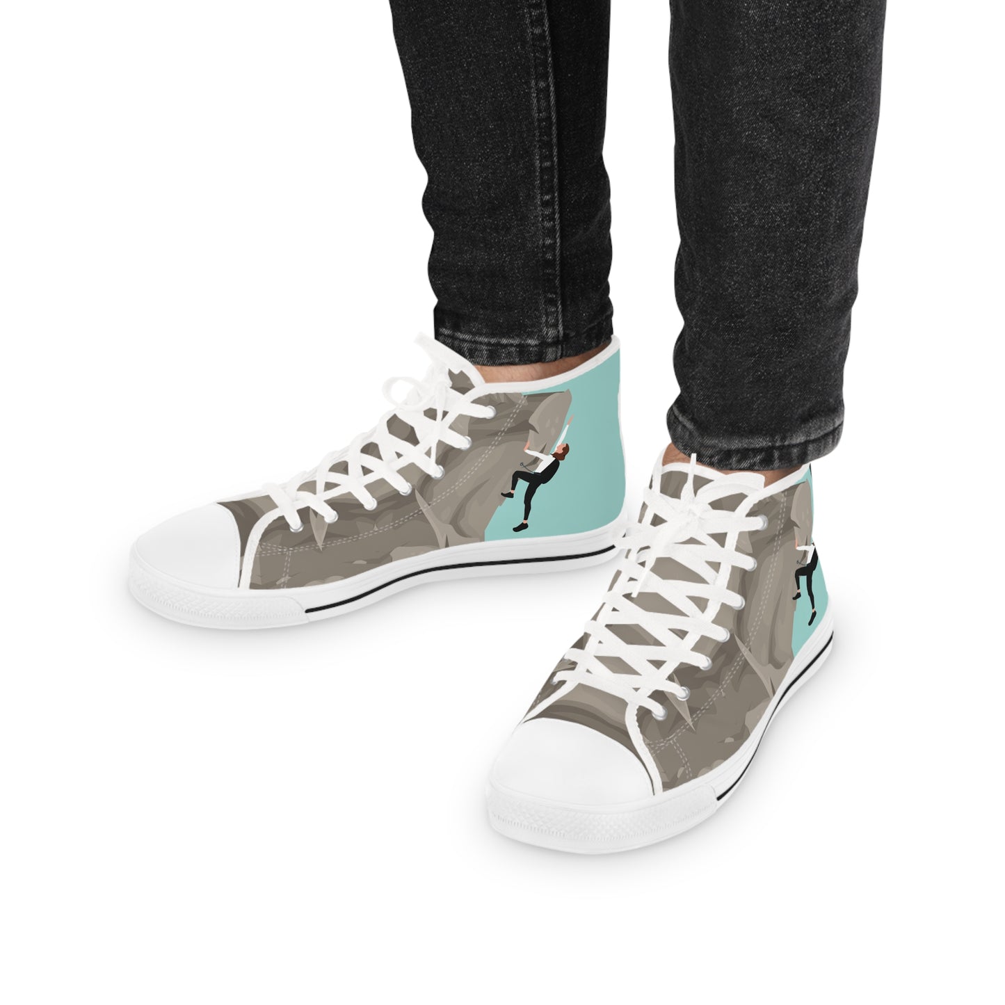 Premium Men's High-Top Sneakers | Mountain Climber Edition