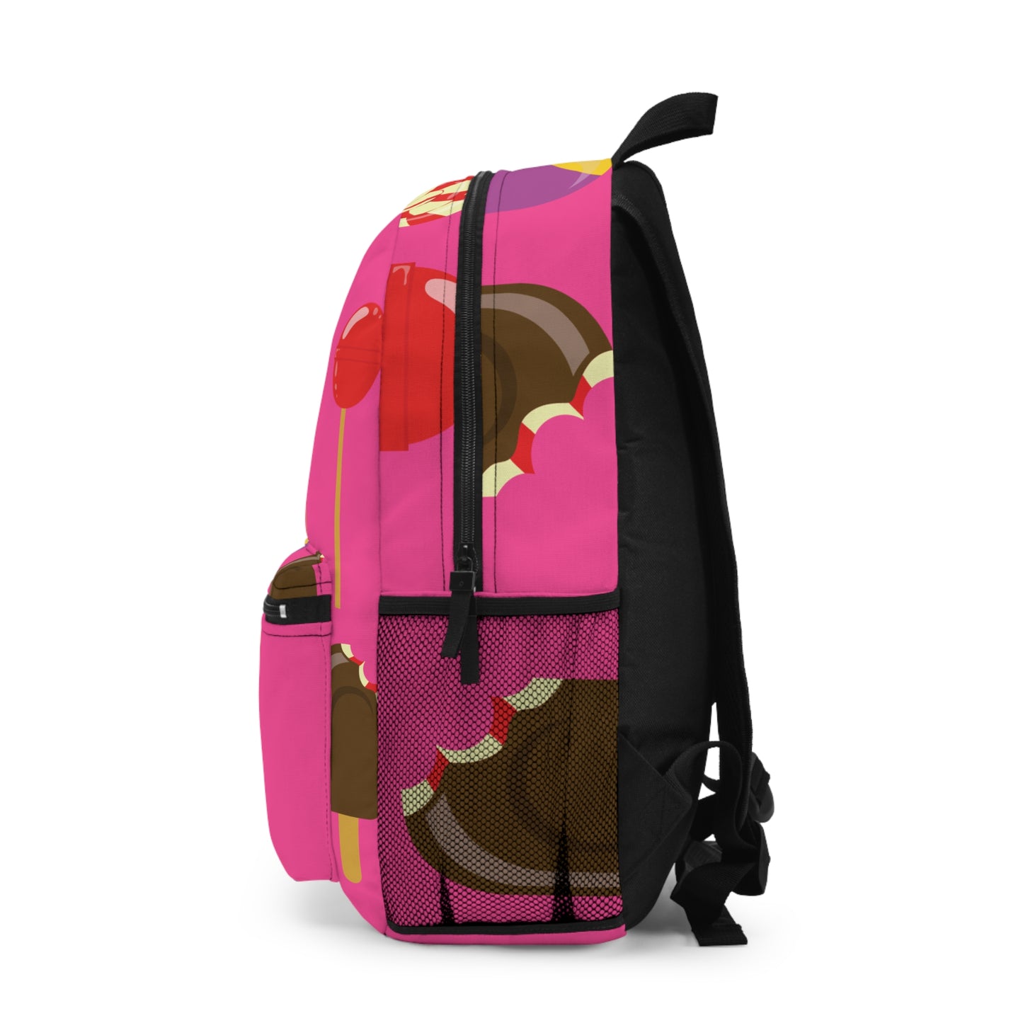 Sugar Rush On The Go | Colorful Backpack with Ice Cream & Candy Print