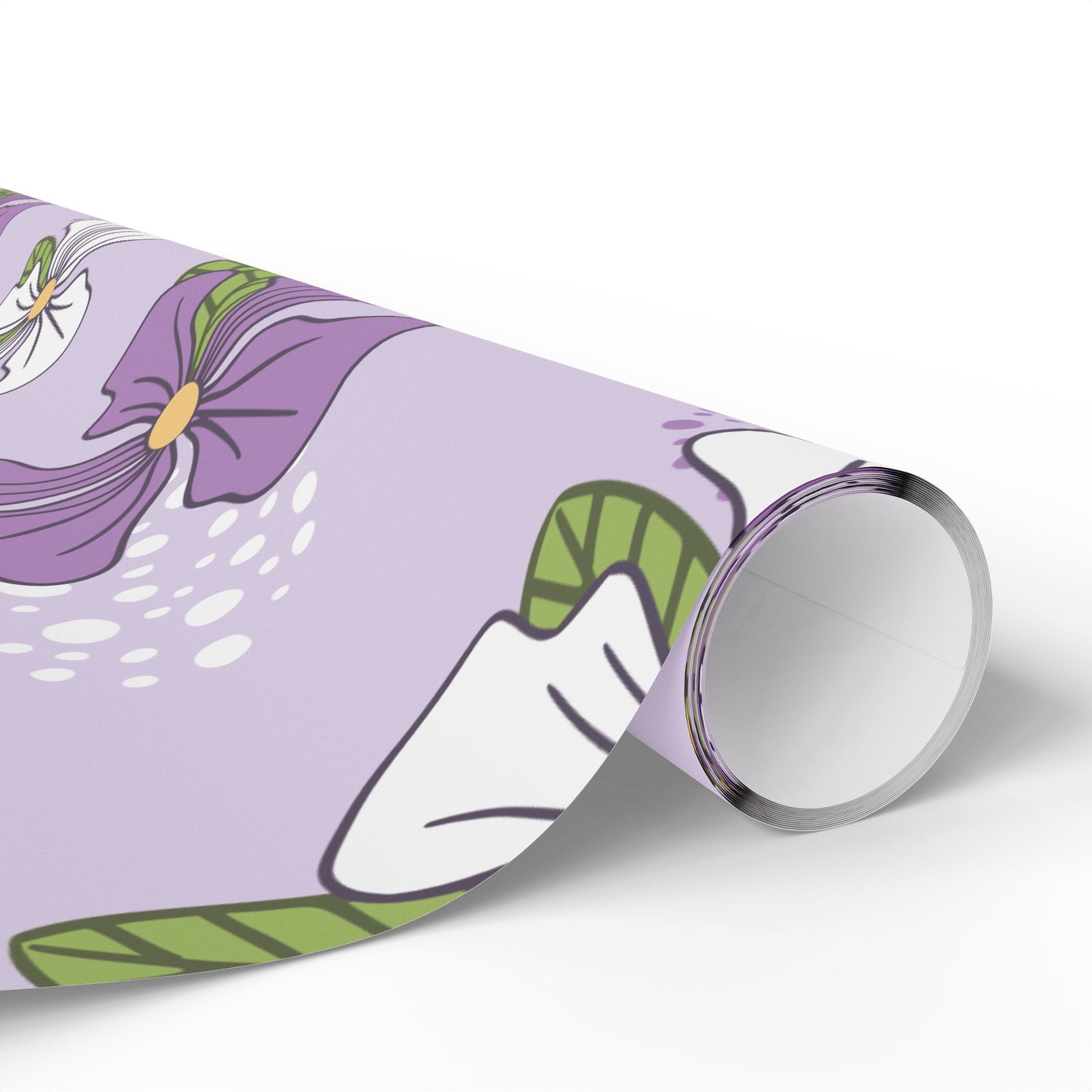Purple Blossom Elegance | Premium Floral Wrapping Paper