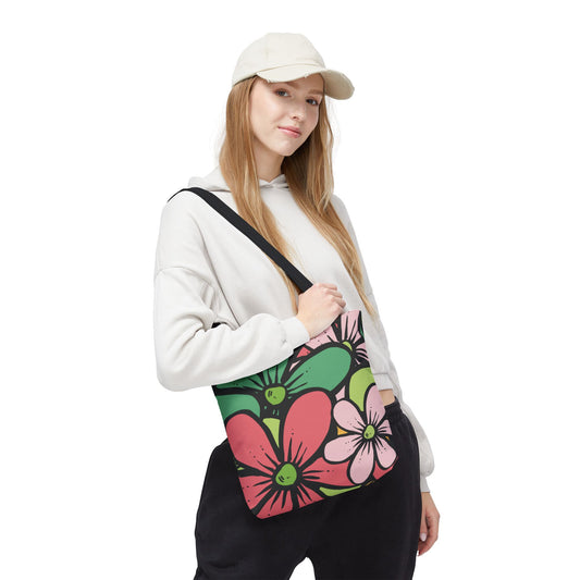 Colorful Floral Tote Bag | Bright, Playful & Stylish | Perfect for Everyday & Travel