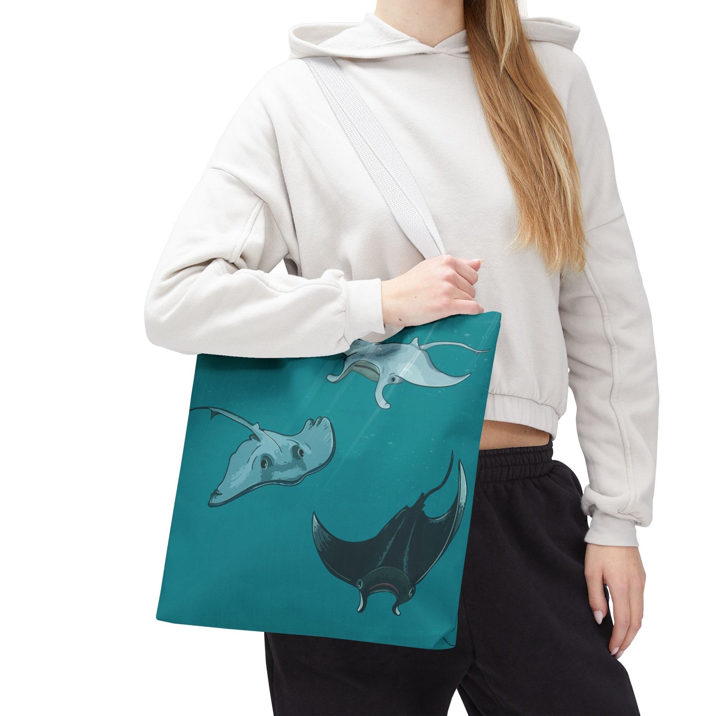 Ocean Stingray | Artistic Tote Bag Inspired by the Freedom of the Deep Blue Sea