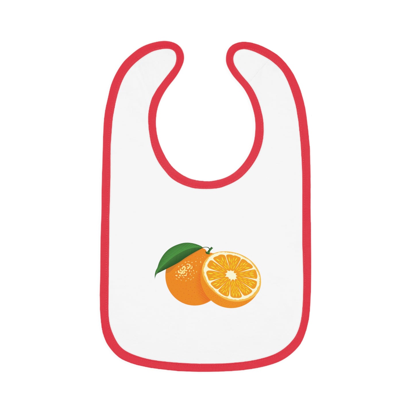 “Half Orange” Baby Bib | Freshness in Every Bite