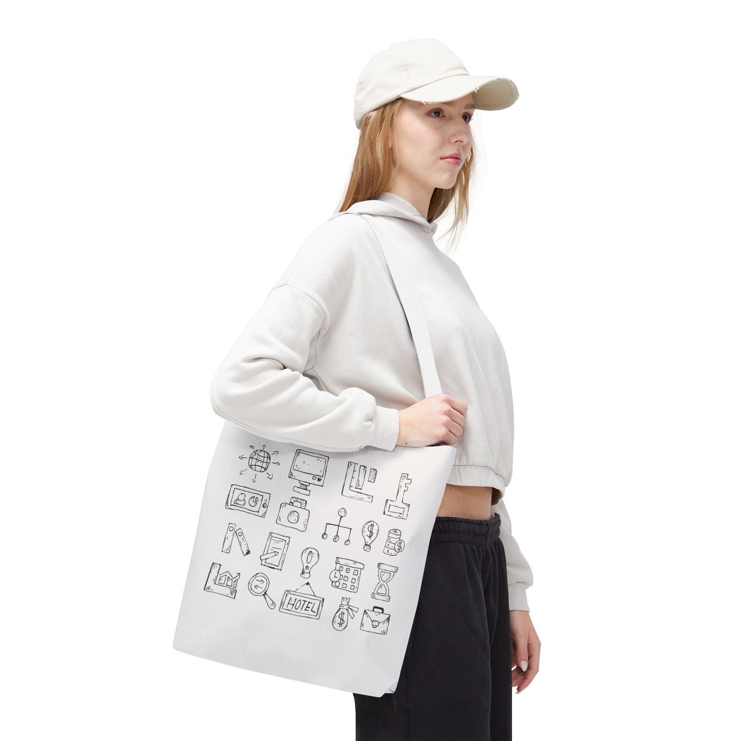 Finance Flow Tote Bag | Modern Financial & Banking Icon Tote