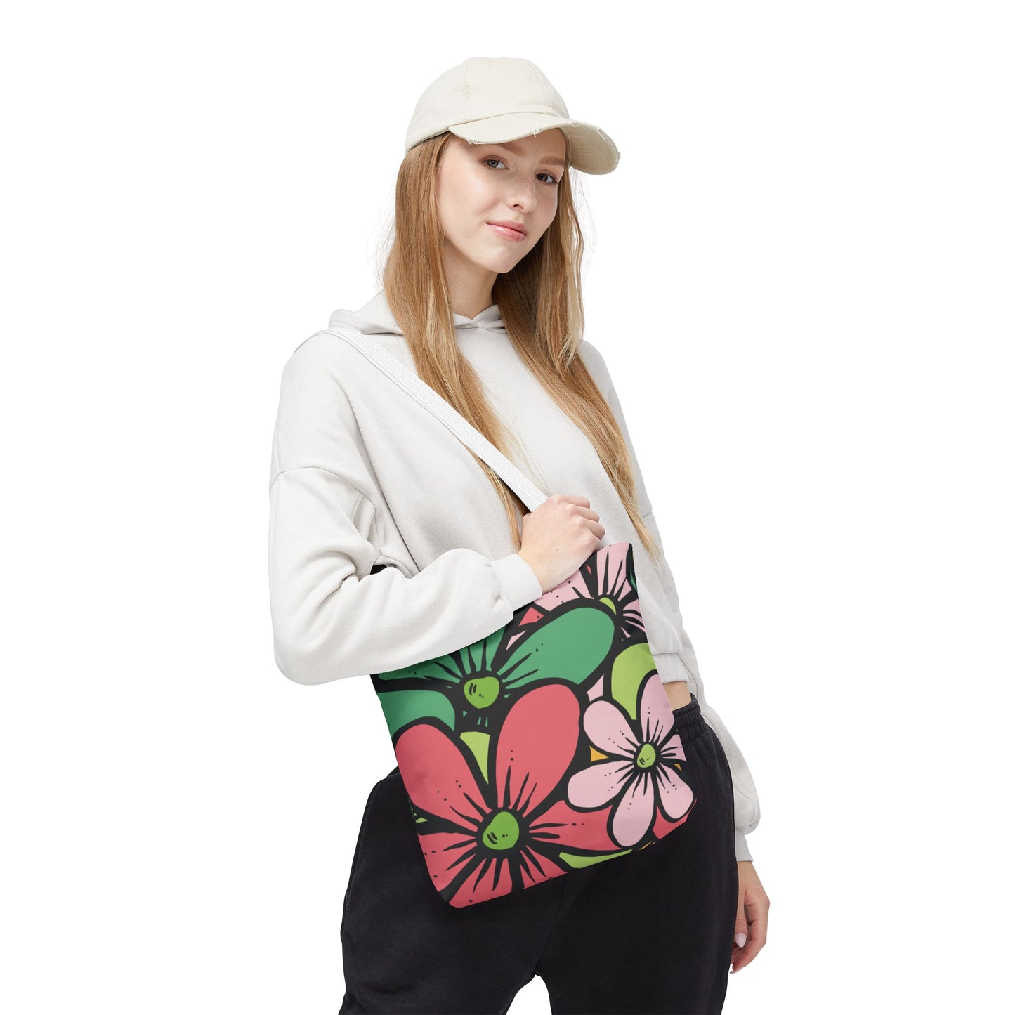 Colorful Floral Tote Bag | Bright, Playful & Stylish | Perfect for Everyday & Travel