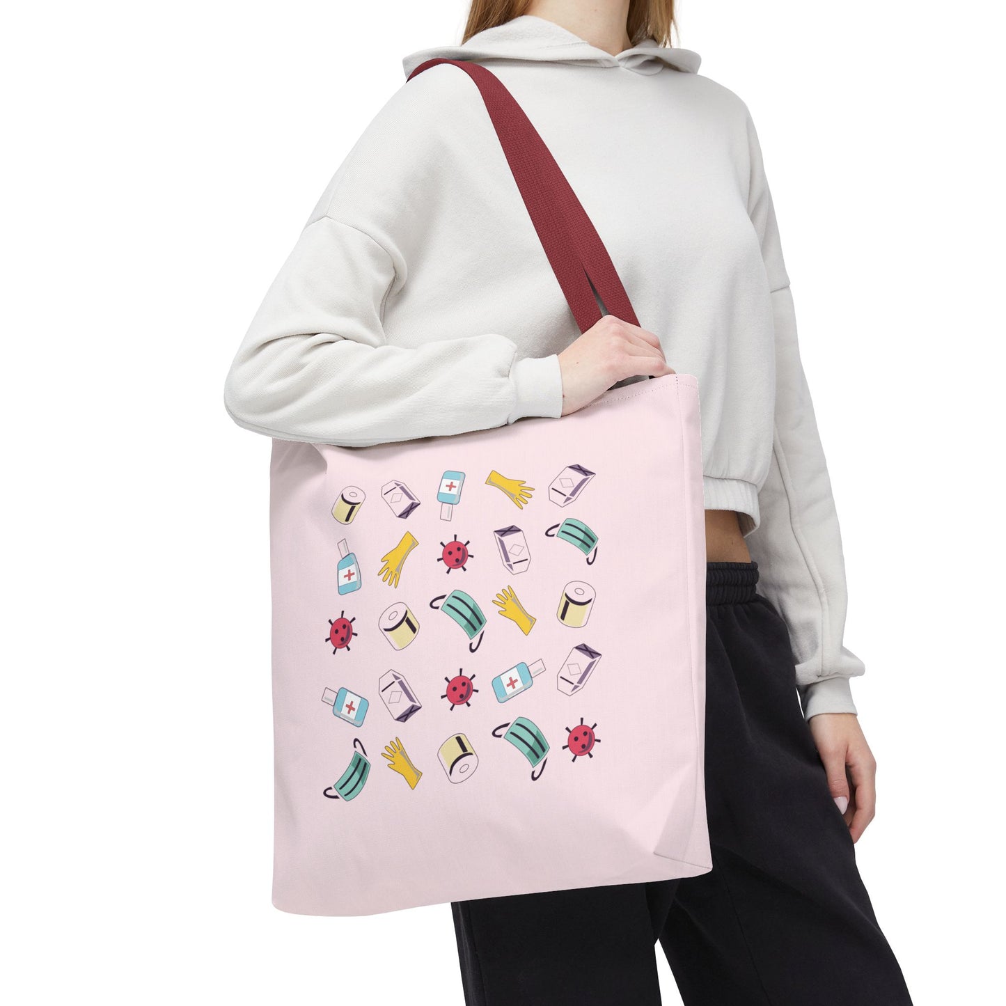 Covid Plan Concept | Artistic Tote Bag with Modern Pandemic-Inspired Design