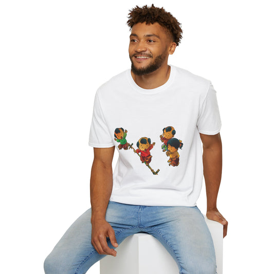 Unisex Softstyle Tee | "Cuop Co" | Vietnamese Traditional Flag-Stealing Game