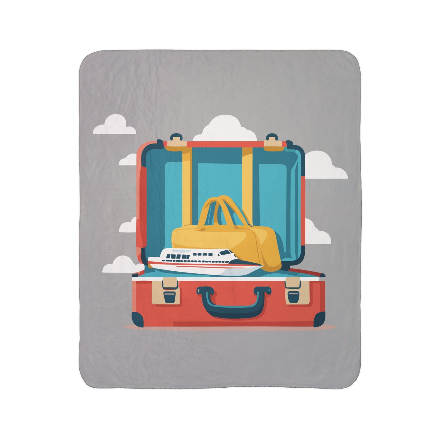 Fleece Sherpa Blanket | The Travel Suitcase