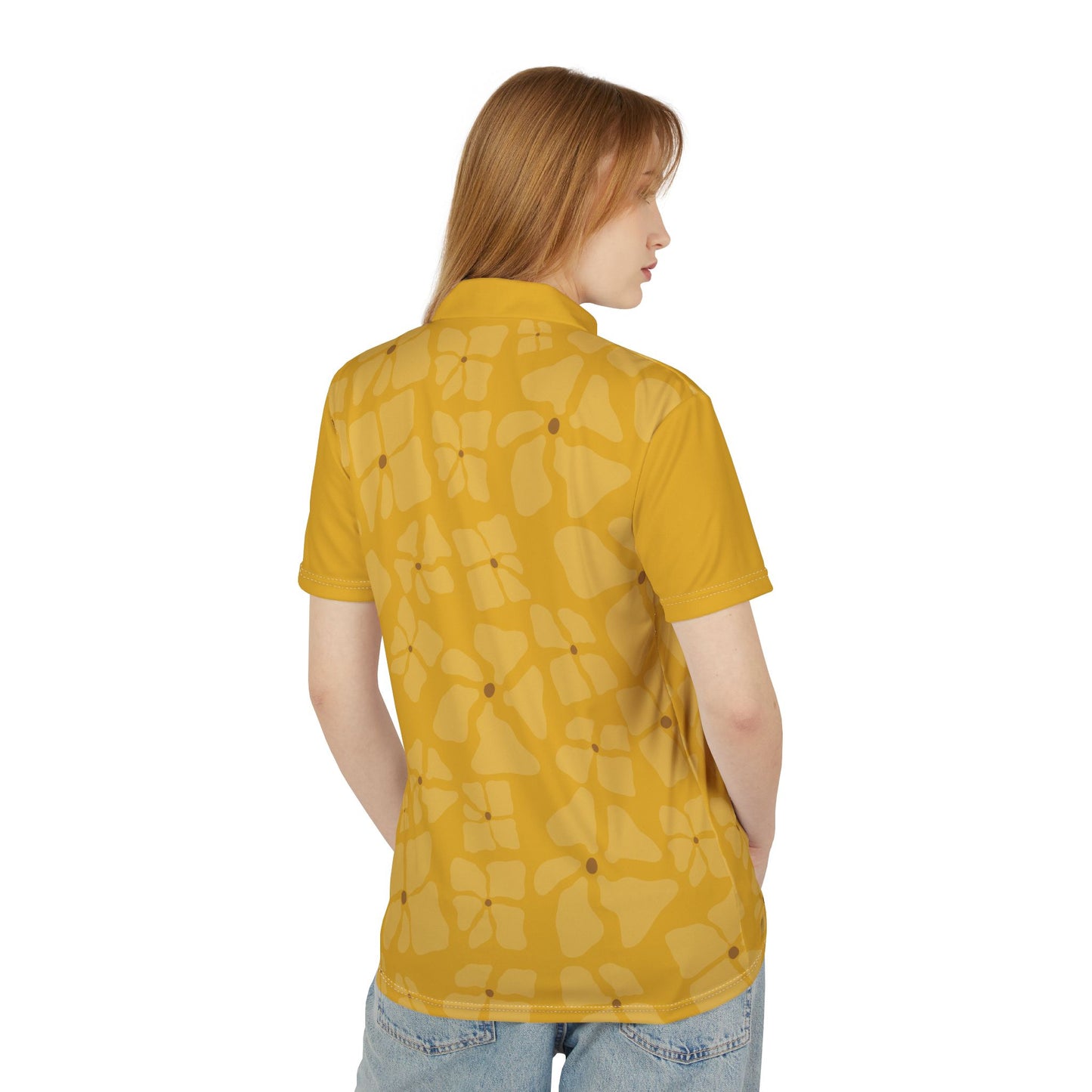 Unisex All-Over Polo | Autumn Bloom