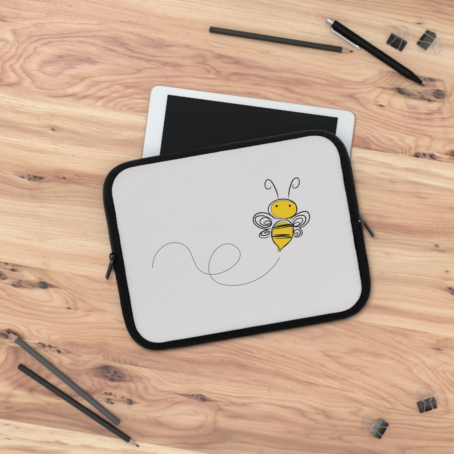 Buzz Buddy | Cute Cartoon Bee Laptop Sleeve
