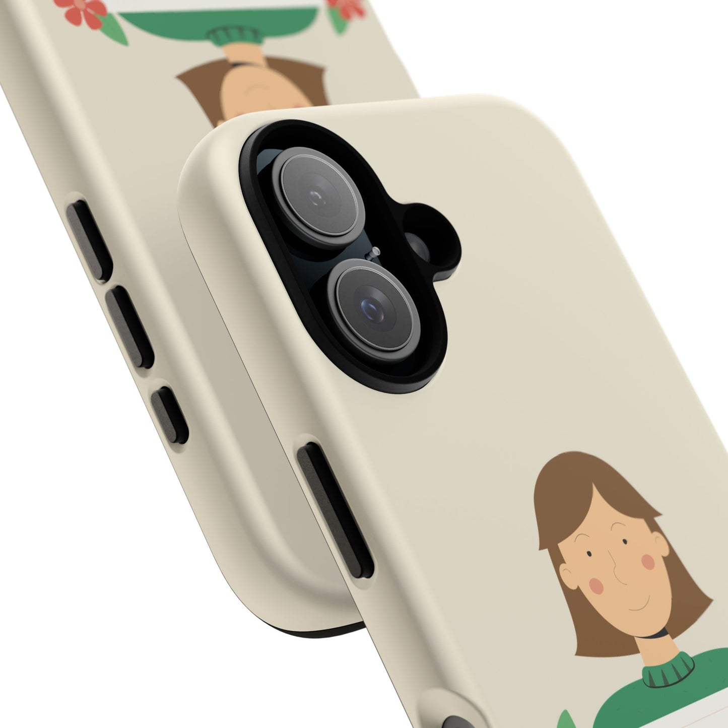 “Message in Style” Tough Phone Case | Girl with Sign