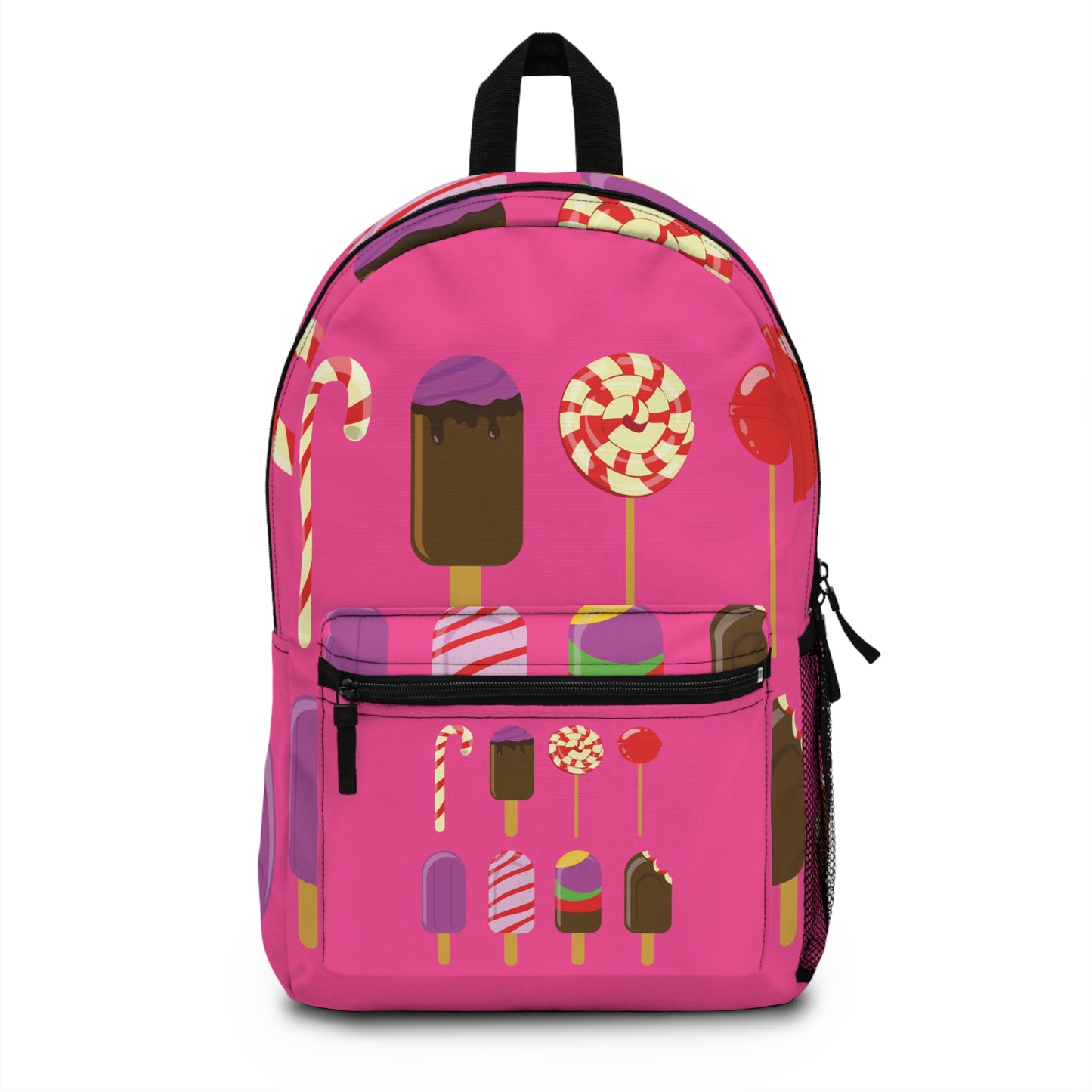 Sugar Rush On The Go | Colorful Backpack with Ice Cream & Candy Print