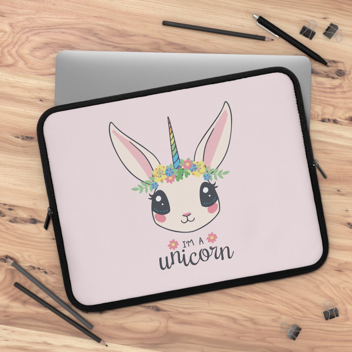 Bunny Unicorn Magic | Fun & Cute Laptop Sleeve for Creative Souls