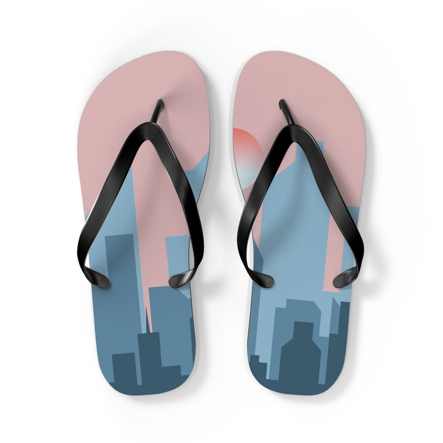 Urban Flip-Flops | 2D City Building Design | Bold Style in Every Step