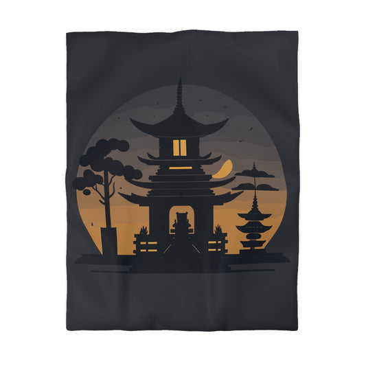 “Tibetan Light” Duvet Cover | A Sanctuary of Calm and Sleep