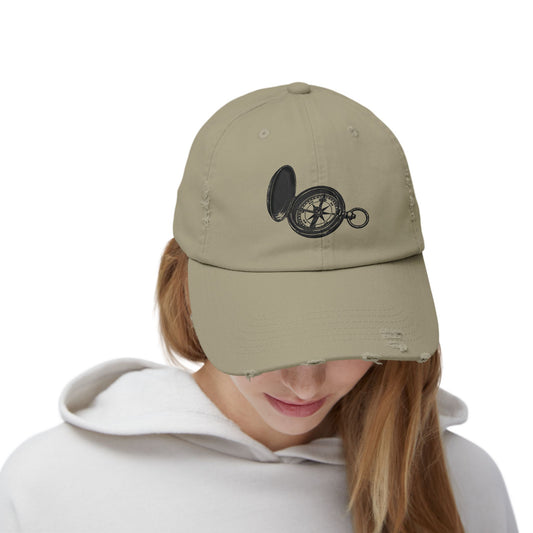 Compass & Confidence | Vintage Distressed Cap for Adventurous Souls