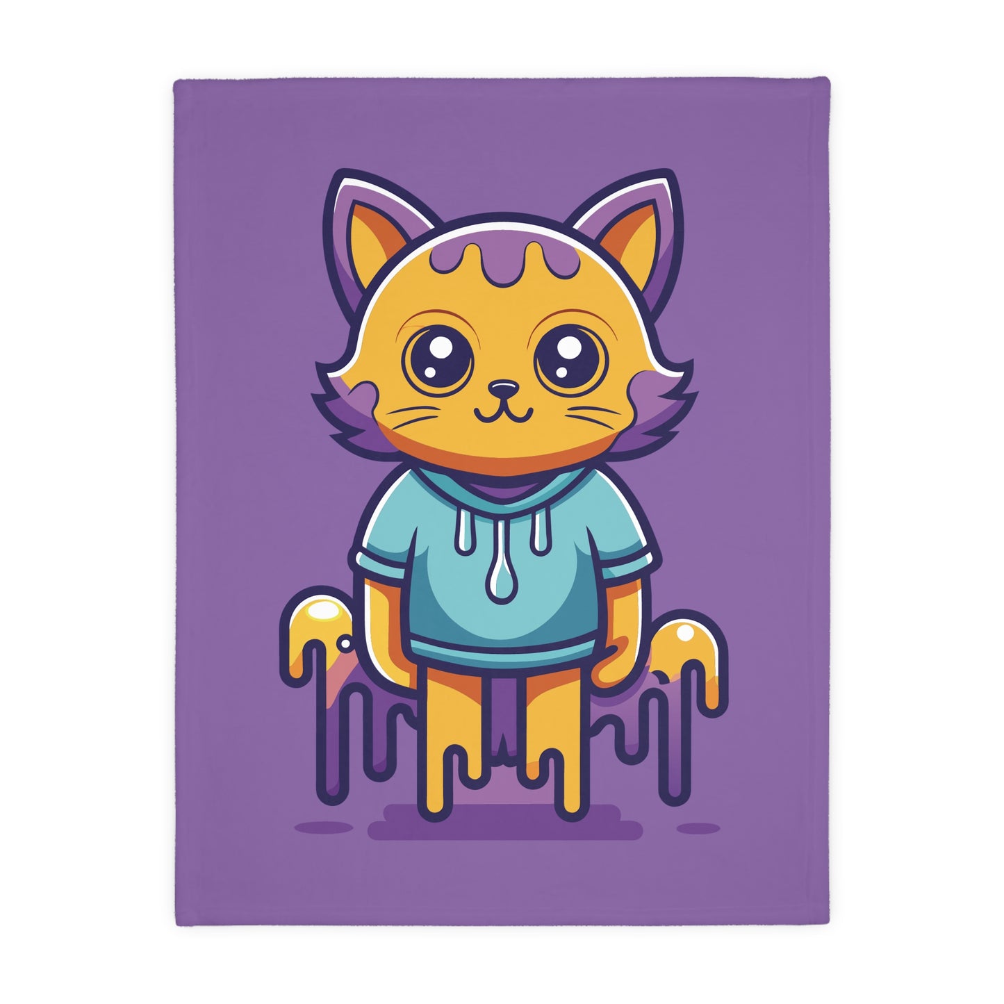 “Dreamy Cat” Velveteen Blanket | Soft, Cute & Cozy